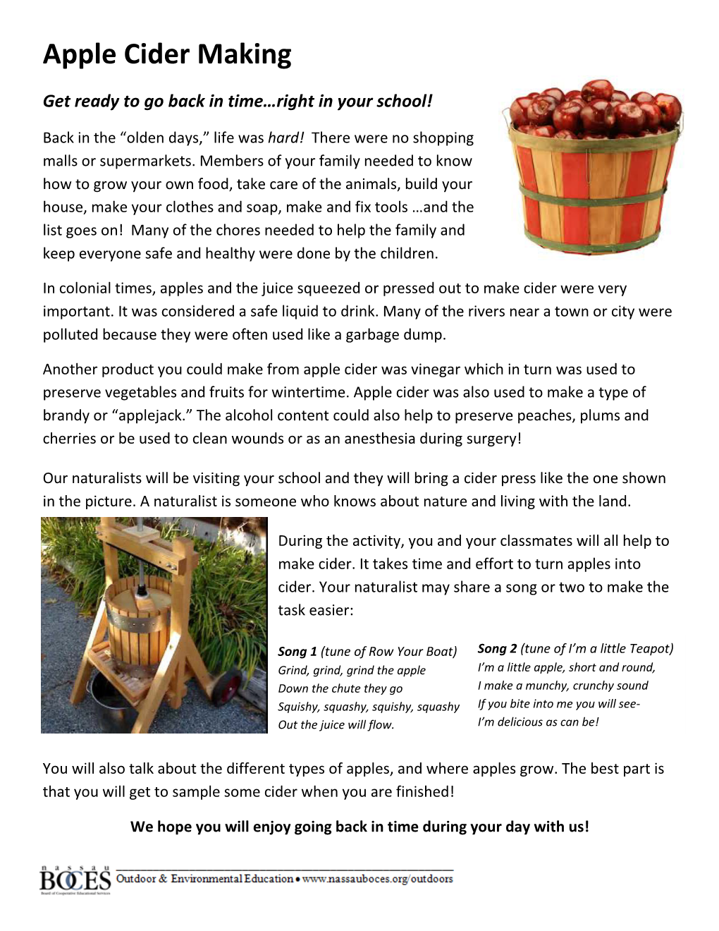 Apple Cider Making