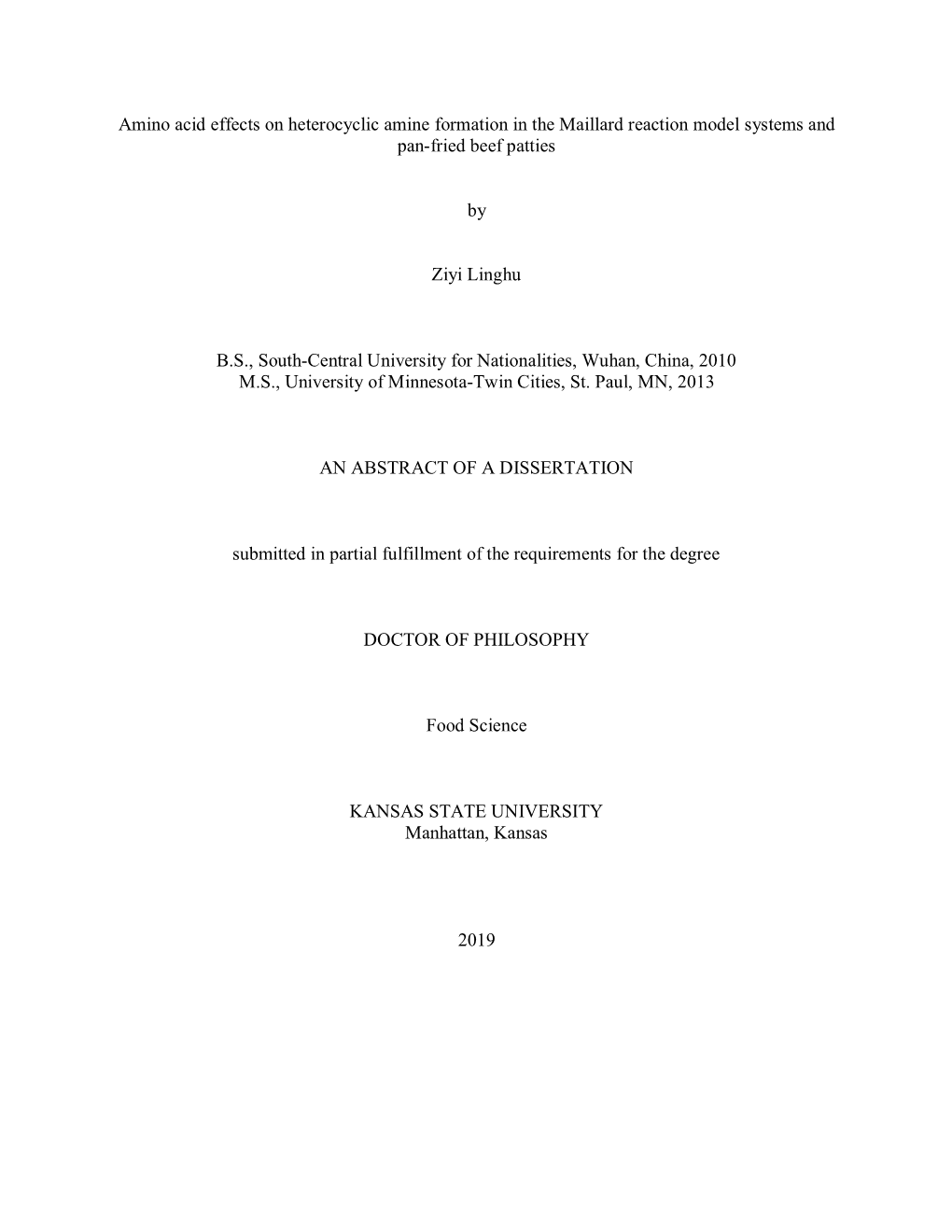 Amino Acid Effects on Heterocyclic Amine Formation in the Maillard ...