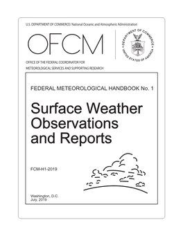 FCM-H1-2019, Federal Meteorological Handbook No. 1