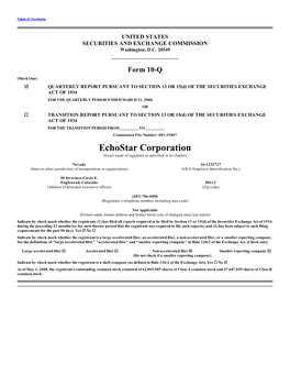 Echostar Corporation (Exact Name of Registrant As Specified in Its Charter)