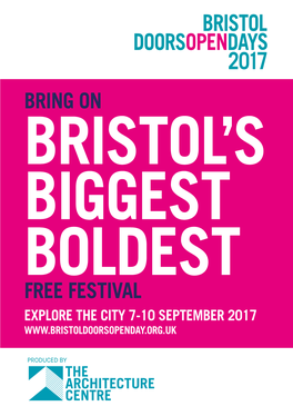 Bristol Open Doors Day Guide 2017