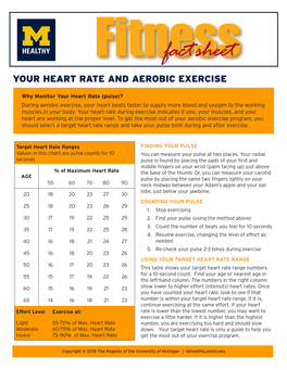 Your Heart Rate and Aerobic Exercise