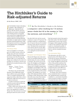 The Hitchhiker's Guide to Risk-Adjusted Returns