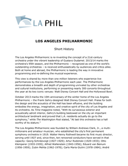 Los Angeles Philharmonic