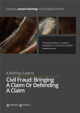 Rr Briefing Guide 2019 Civil Fraud Copy