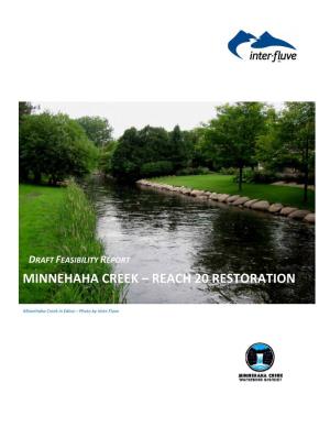 Minnehaha Creek – Reach 20 Restoration
