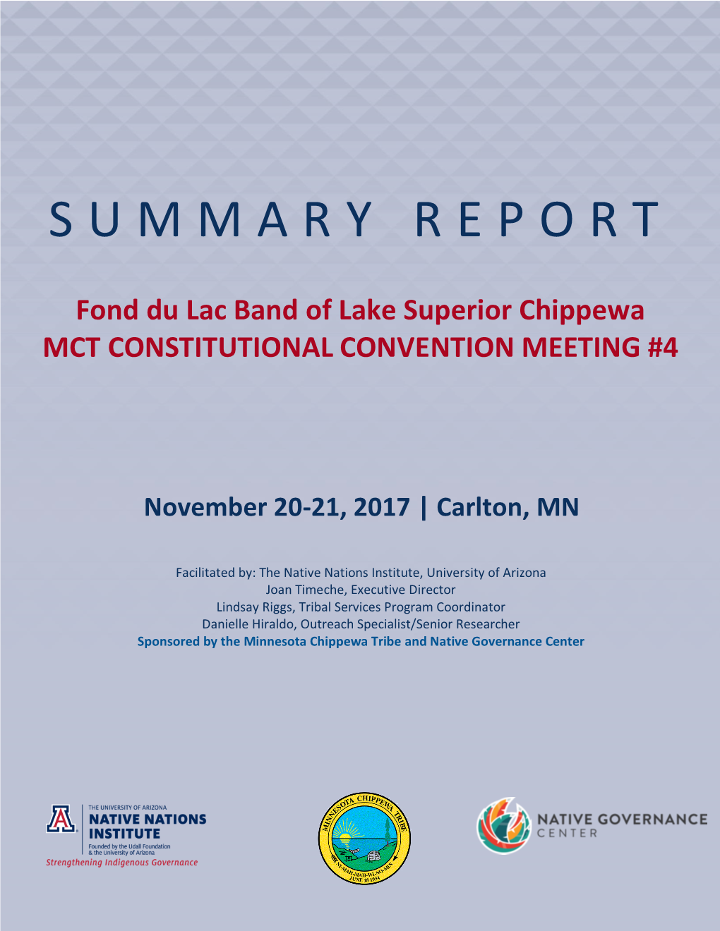 MCT S4 Fond Du Lac Meeting Report FINAL