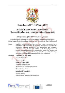 Copenhagen 13Th – 15Th June 2019