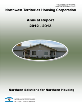 Northwest Territories Housing Corporation Annual Report 2012