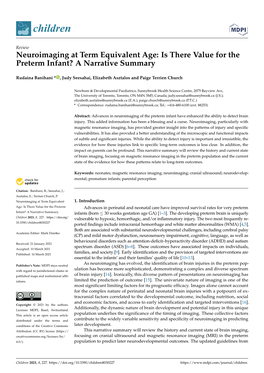 Is There Value for the Preterm Infant? a Narrative Summary
