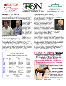 HEADLINE NEWS • 9/10/08 • PAGE 2 of 18