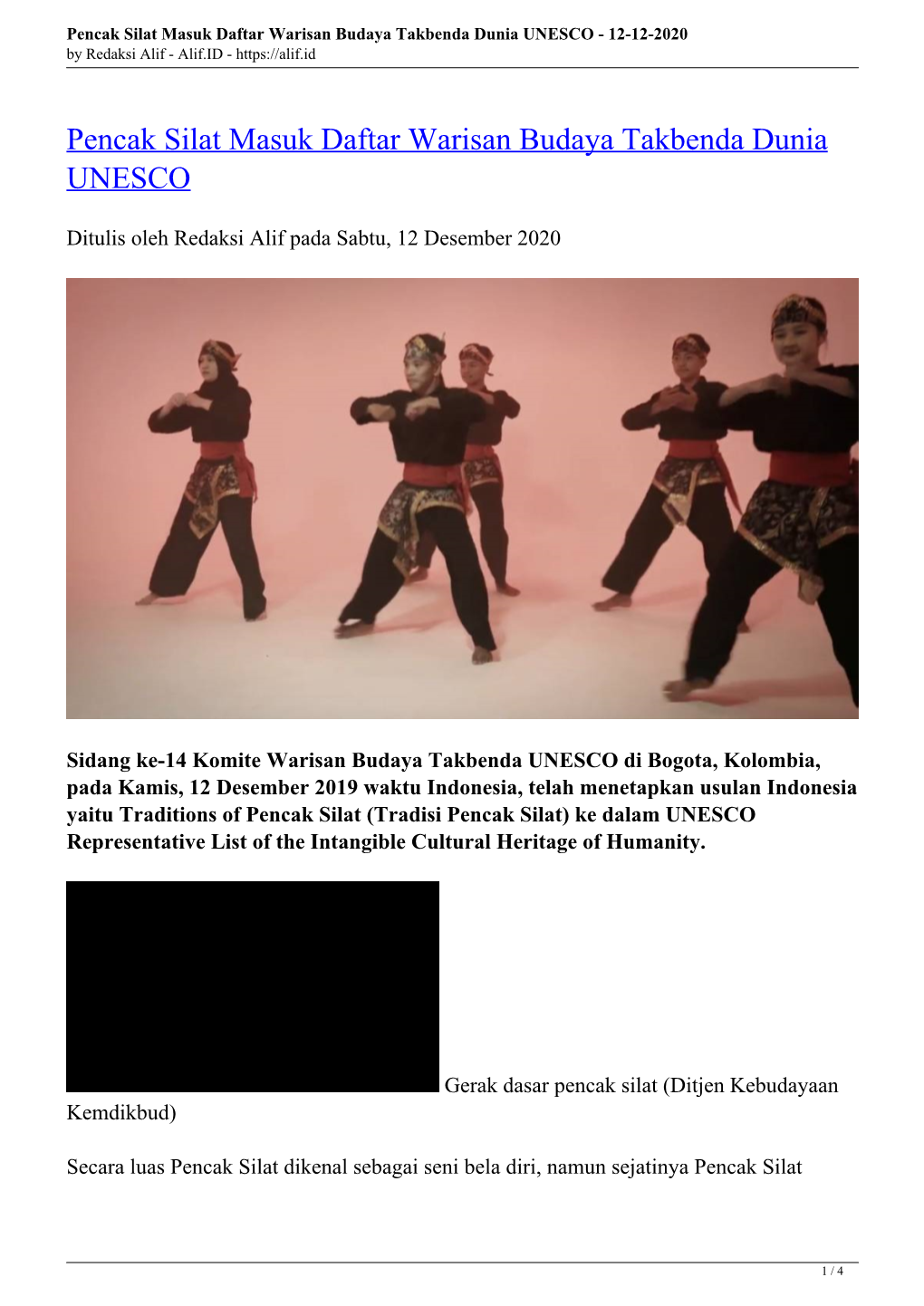 Pencak Silat Masuk Daftar Warisan Budaya Takbenda Dunia UNESCO - 12-12 ...