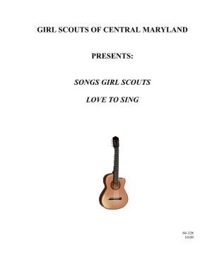Songs Girl Scouts Love to Sing