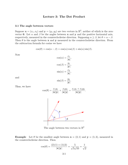 The Dot Product