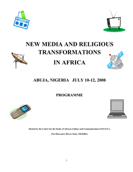 New Media and Religious Transformations in Africa