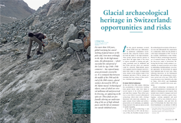 Glacial Archaeological Heritage in Switzerland: Opportunities and Risks