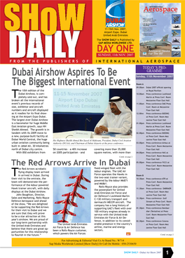 Dubai Airshow Aspires to Be the Biggest International Event