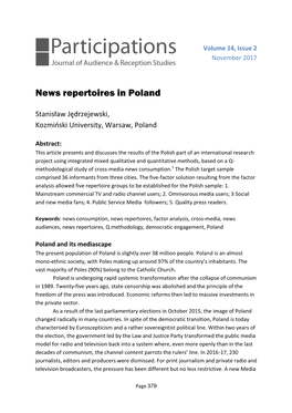 News Repertoires in Poland