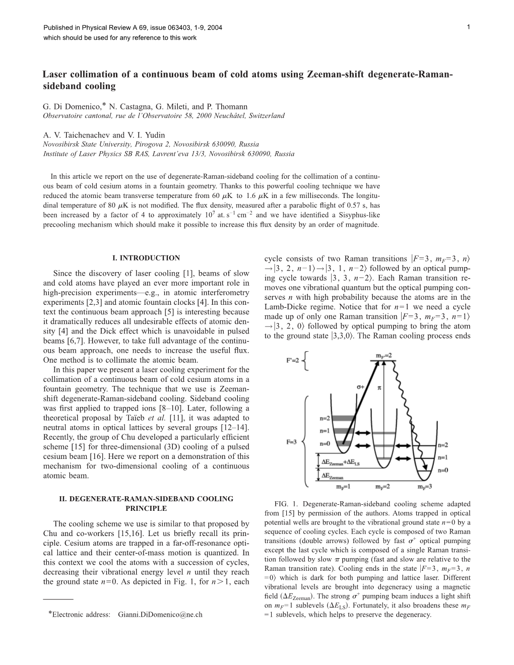 Sideband Cooling