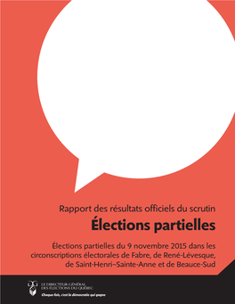 Élections Partielles