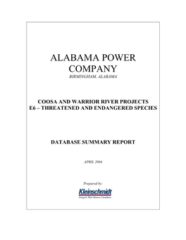 Alabama Power Company Birmingham, Alabama