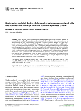 Systematics and Distribution of Decapod Crustaceans Associated with Late Eocene Coral Buildups from the Southern Pyrenees (Spain)