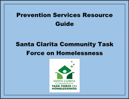 Prevention Services Resource Guide Santa Clarita Community Task