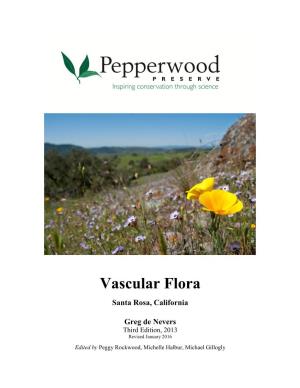 Vascular Flora Santa Rosa, California