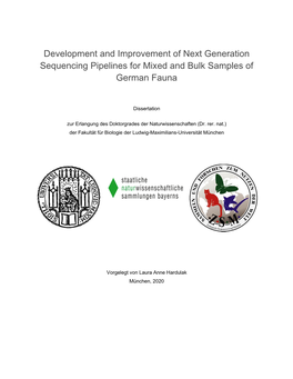 Development and Improvement of Next Generation Sequencing Pipelines for Mixed and Bulk Samples of German Fauna