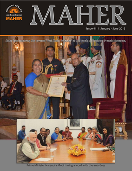 Nari Shakti Puraskar' at the Hands of President Pranab Mukerjee