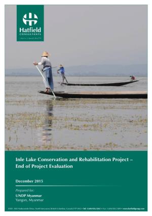 Inle Lake Conservation and Rehabilitation Project – End of Project Evaluation