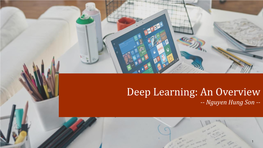 Deep Learning: an Overview -- Nguyen Hung Son