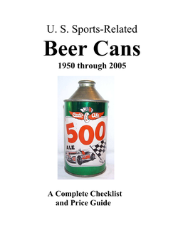 U. S. Sports-Related Beer Cans 1950 Through 2005
