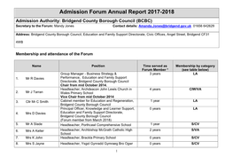 Admission Forum Annual Report 2017-2018