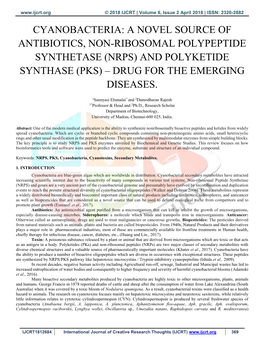 Nrps) and Polyketide Synthase (Pks) – Drug for the Emerging Diseases