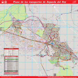 Plano De Los Transportes De Arganda Del Rey a B C D E 285 VELILLA - COSLADA (SAN FERNANDO FFCC) F G H I 320 ALCALÁ DE HENARES J K L