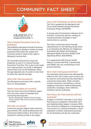 Kimberley Community Fact Sheet