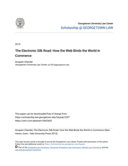 The Electronic Silk Road: How the Web Binds the World in Commerce