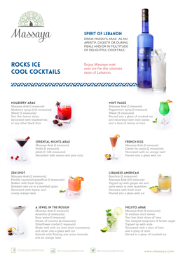 Arak Cocktails Recipes