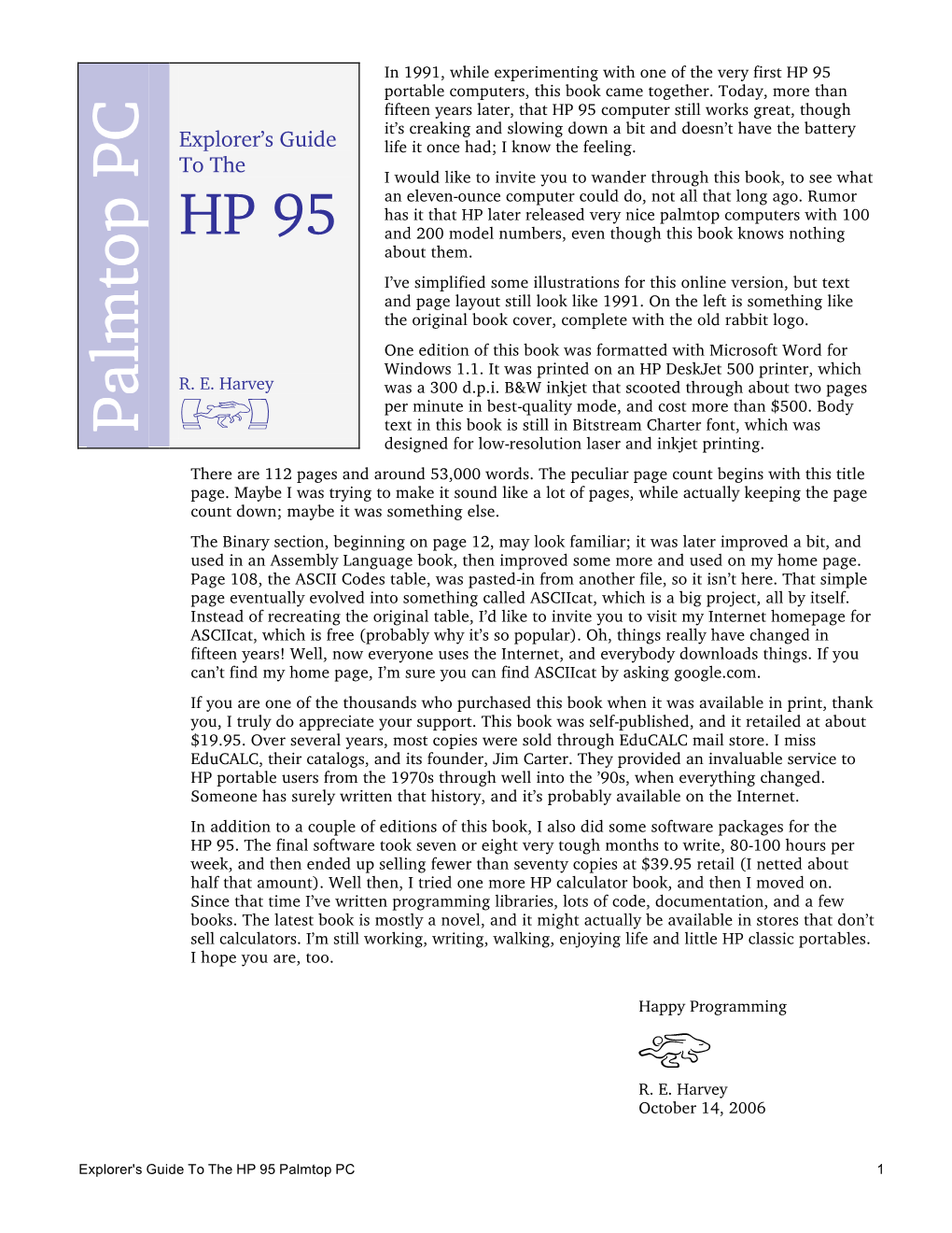 Explorer's Guide to the HP 95