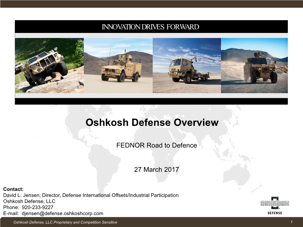 Oshkosh Defense Overview