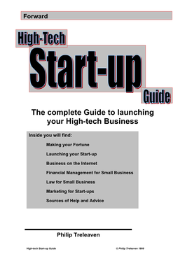 The Complete Guide to Launching Your High-Tech Business