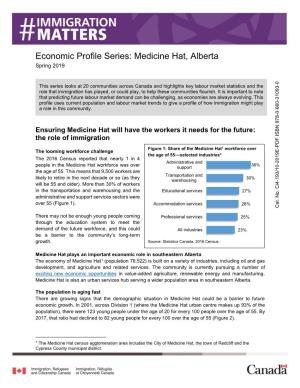 MATTERS Economic Profile Series: Medicine Hat, Alberta Spring 2019