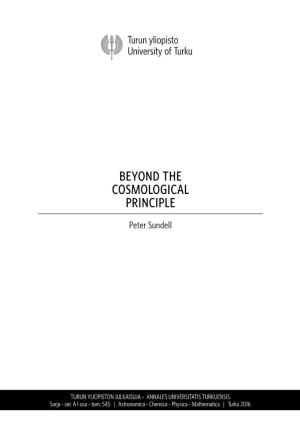 Beyond the Cosmological Principle