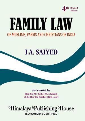 FAMILY LAW of Muslims, Parsis and Christians of India (Mumbai University Academic Council Accepted ‘Administrative Law’ by Mr