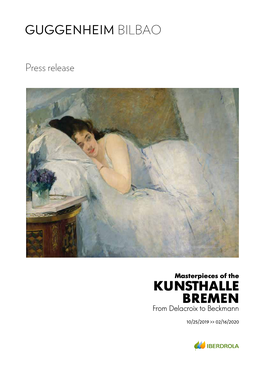 Masterpieces of the KUNSTHALLE BREMEN from Delacroix to Beckmann