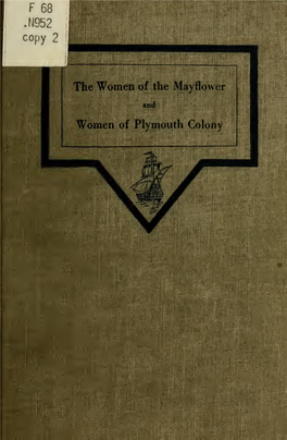 The Women of the Mayflower and Women of Plymouth Colony