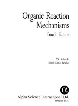 Organic Reaction Mechanisms