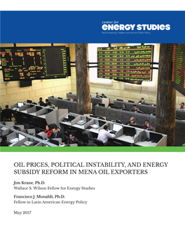 Energy Subsidy Reform in Mena Oil Exporters