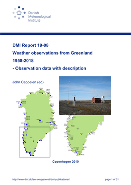 DMI Report 19-08 Weather Observations from Greenland 1958-2018 - Observation Data with Description